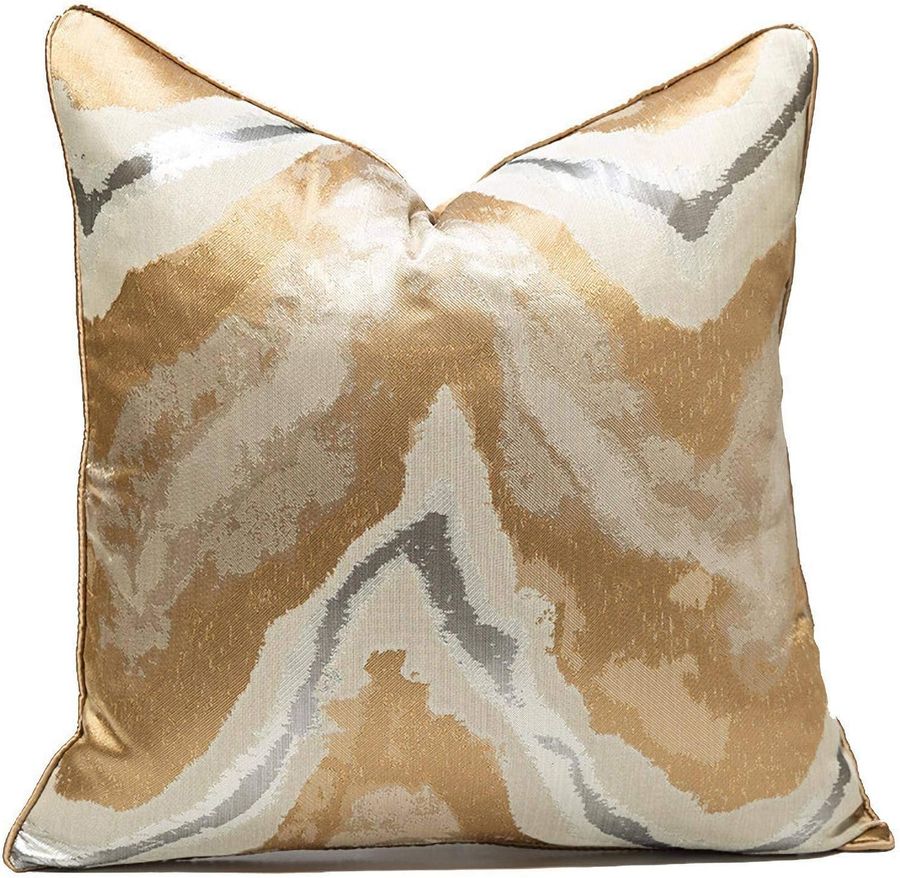 Usoway Gold Decorative Throw Pillow Covers,18x18, Modern, Stylish,Unique,Decorative Cover Pillow Covers for Couch,Sofa,Bed,Home Decor, added by Belinda McClendon