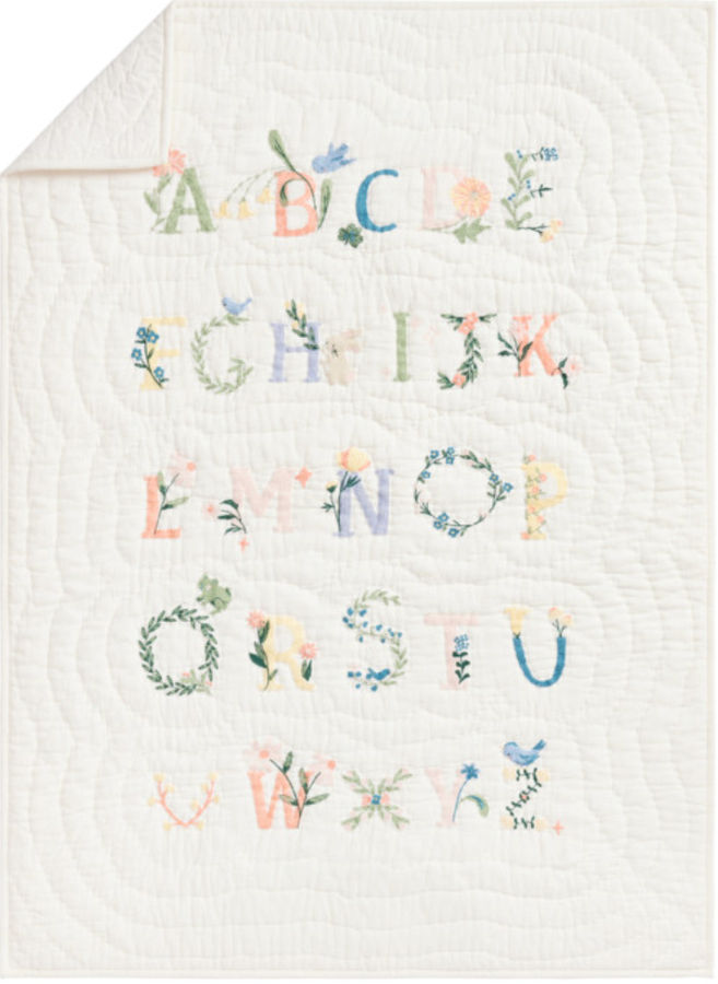 Floral ABC Baby Quilt added by Sara Shure
