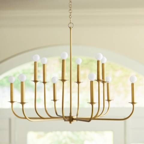 Arteriors Home Breck 36" Wide Antique Brass Chandelier - #413Y0 | Lamps Plus added by Kathleen Baumer