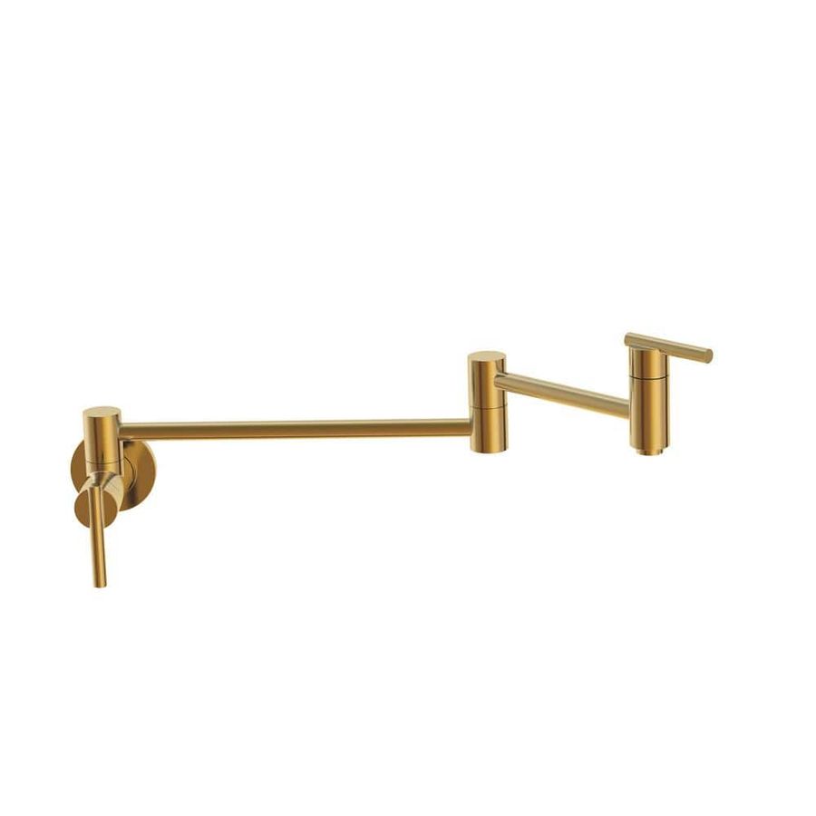 Gerber Parma 1-Handle with 2.2 GPM Wall Mount Pot Filler in Brushed Bronze D205058BB - The Home Depot added by HELEN SALGADO