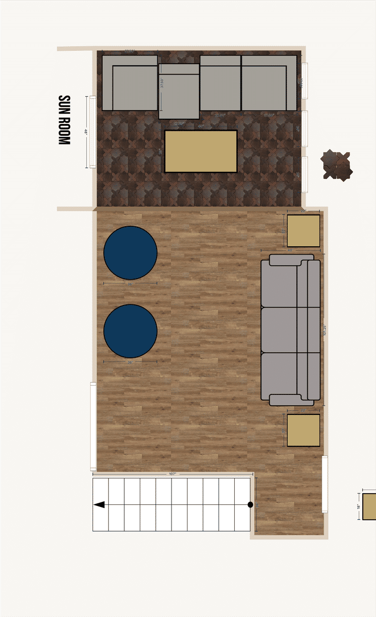 Living Room Floor Plan designed by Isalyn Connell