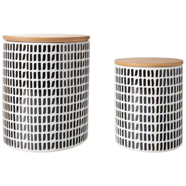 Ceramic 2 Piece Kitchen Canister Set added by Sarah Jackson