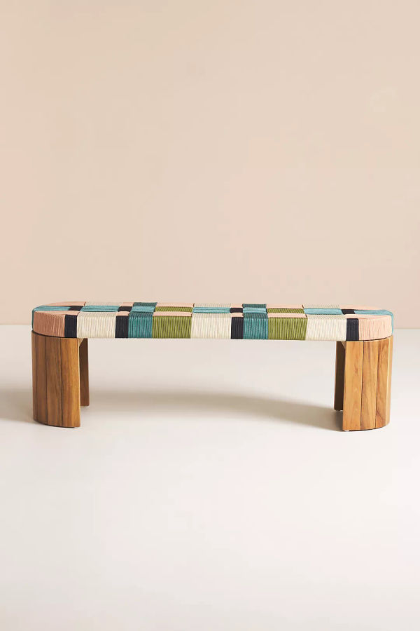 Checkered Rope Indoor/Outdoor Bench added by Alyson Beermann