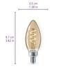 Philips 25-Watt Equivalent B11 Spiral Filament Dimmable E12 Vintage Edison LED Light Bulb EyeComfort 2000K Amber (2-Pack) 565804 added by Danielle Lambert