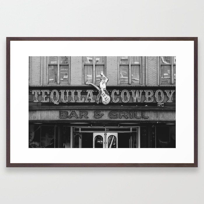Tequila Cowboy - Nashville Framed Art Print by Ann Hudec x Modern Travel Photography x  added by Ruby Davis