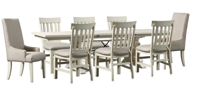 Charthouse Rectangular Dining Table, 2 Host Chairs and 6 Dining Chairs added by MISSY PITT