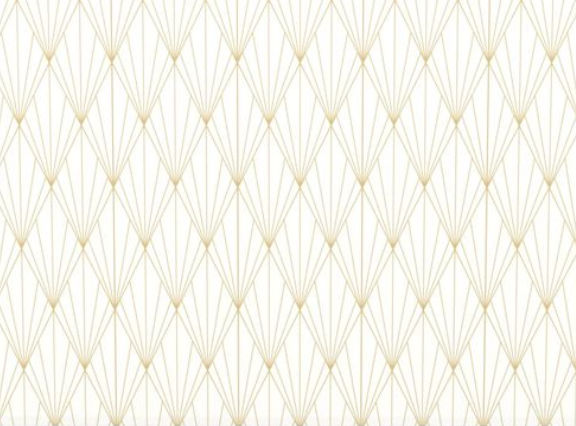 Colorful fabrics digitally printed by Spoonflower - Art Deco Cream Gold Diamonds added by Emily Emmert
