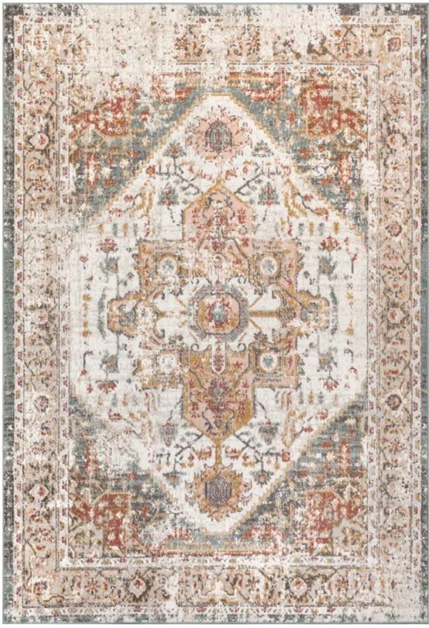 Gulbranson Traditional Medallion Power Loom Performance Beige Rug added by Spoak Member