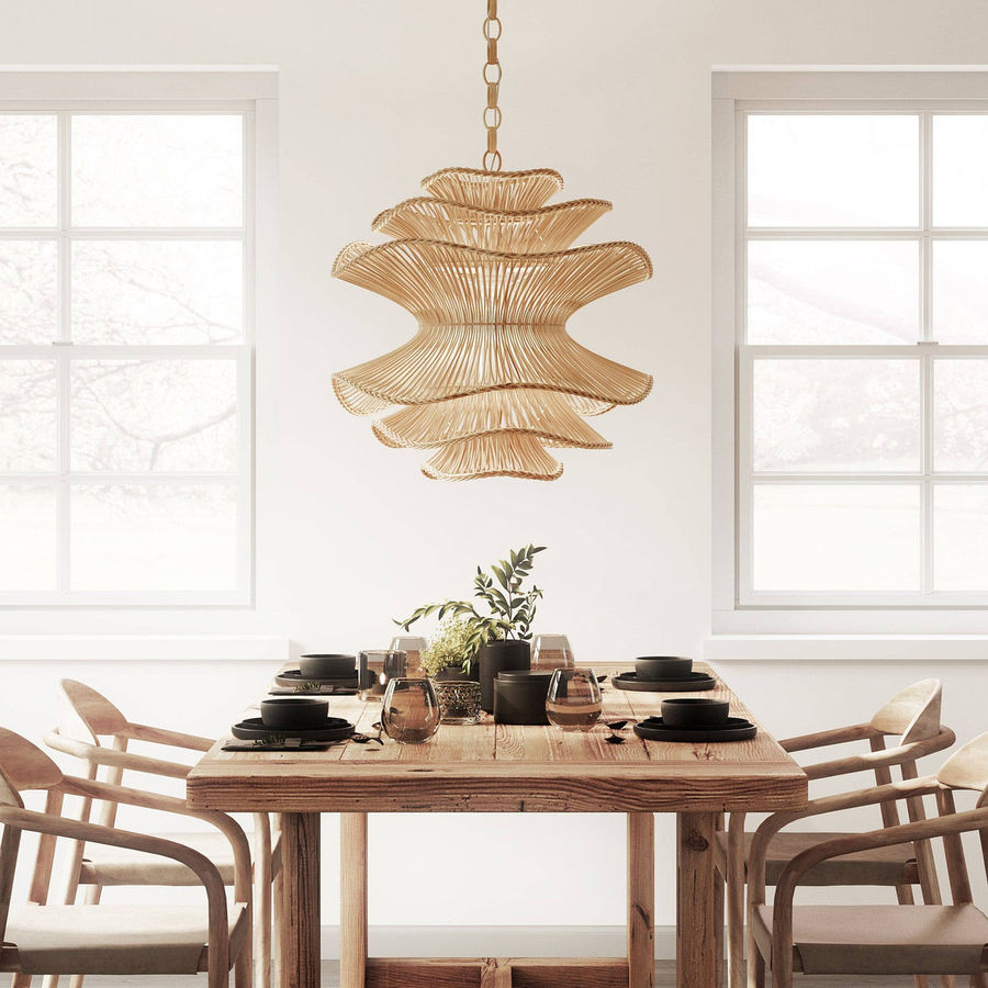 Salma Large Rattan Lampshade | Made Trade added by Thalia McFadyen