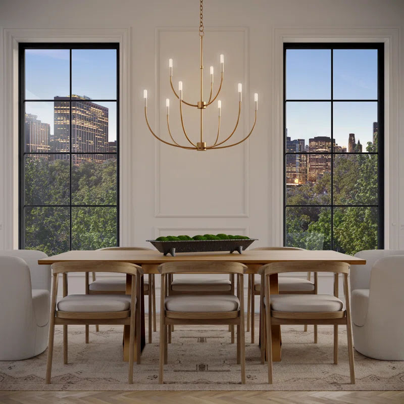 Kendrey 9 Light Metal Dimmable Chandelier added by Olga Dragieva