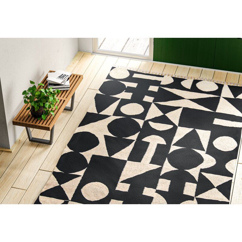 Bova Handwoven Wool Black/White Area Rug added by Abby Starobin