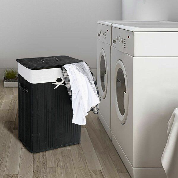 Rectangle Bamboo Hamper Laundry Basket added by Jenna Quinones