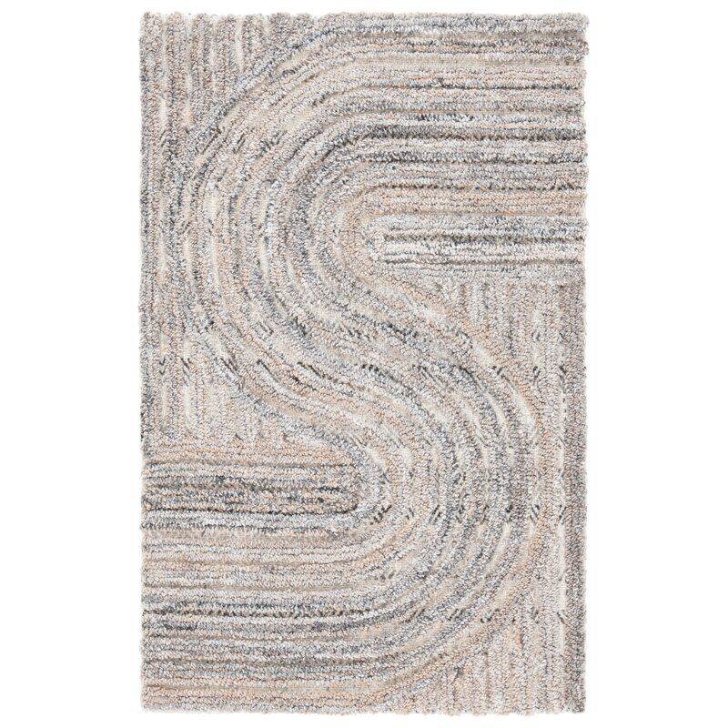 Stallman Abstract Handmade Tufted Area Rug in Beige added by Samantha Erickson