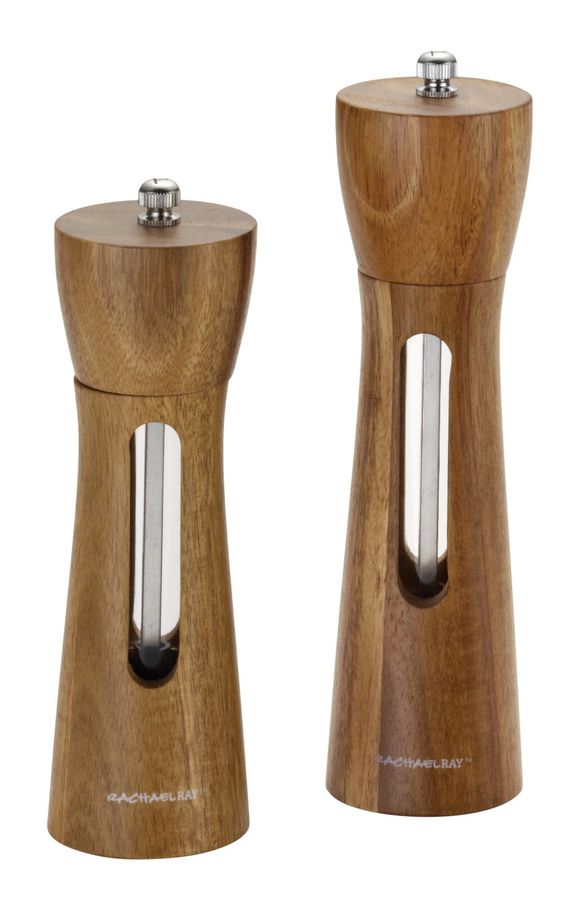 Rachael Ray Tools and Gadgets 2 Piece Acacia Salt and Pepper Grinder Set added by Samantha Erickson
