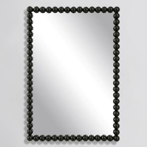 Uttermost Serna 30" x 20.5" Black Metal Vanity Mirror - #213A2 | Lamps Plus added by jane campbell rahmberg