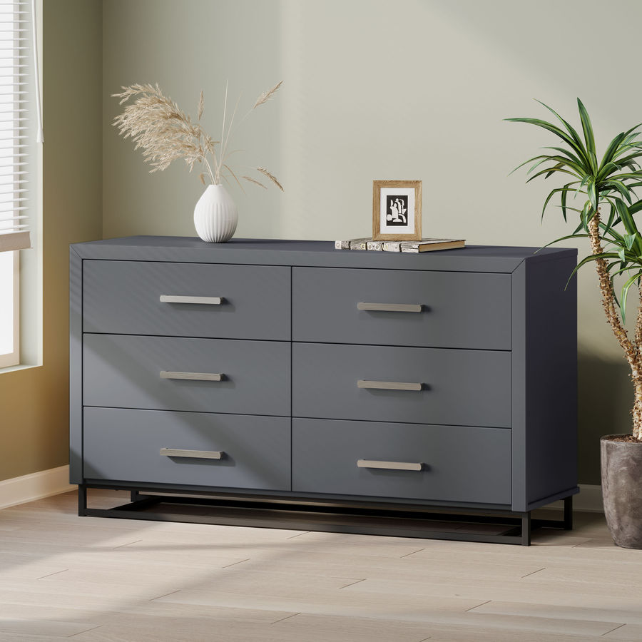 Wade Logan Annyston 6 Drawer 56" W Double Dresser & Reviews | Wayfair added by sallie tyler