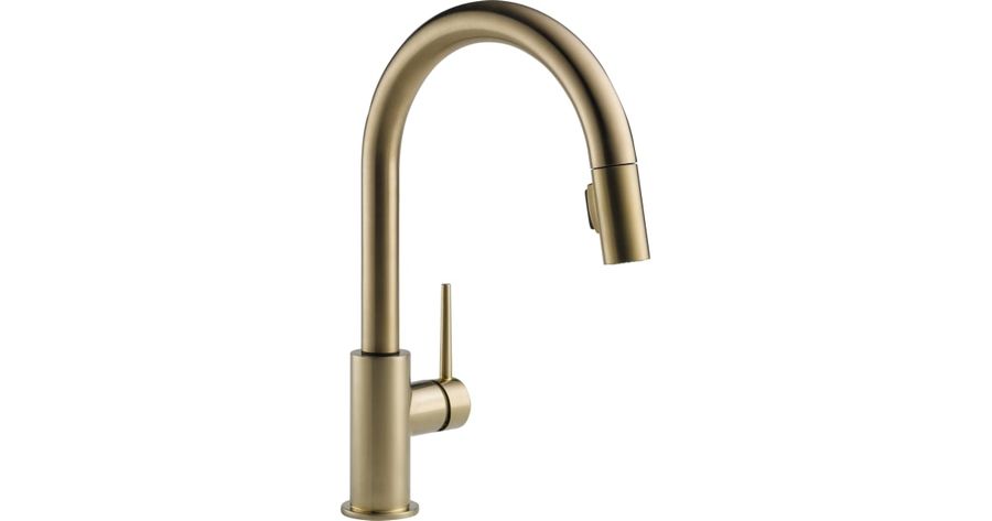 Delta 9159-CZ-DST Trinsic Pull-Down Kitchen Faucet with | Build.com added by Darcie Robertson