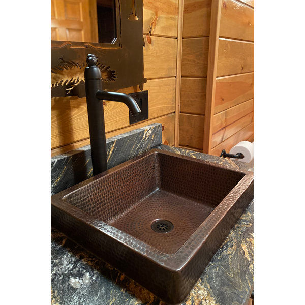 15" Square Skirted Vessel Hammered Copper Sink added by Ella Walker Neville