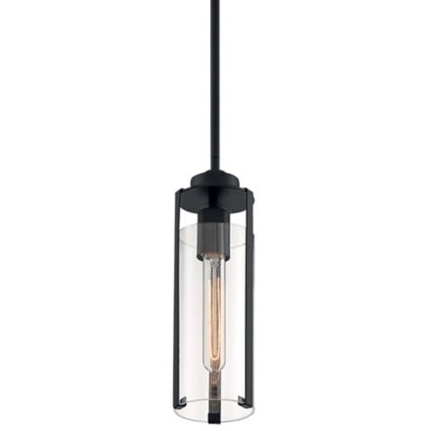 Marina 4 3/4" Wide Matte Black Mini Pendant - #898X1 | Lamps Plus added by HELEN SALGADO