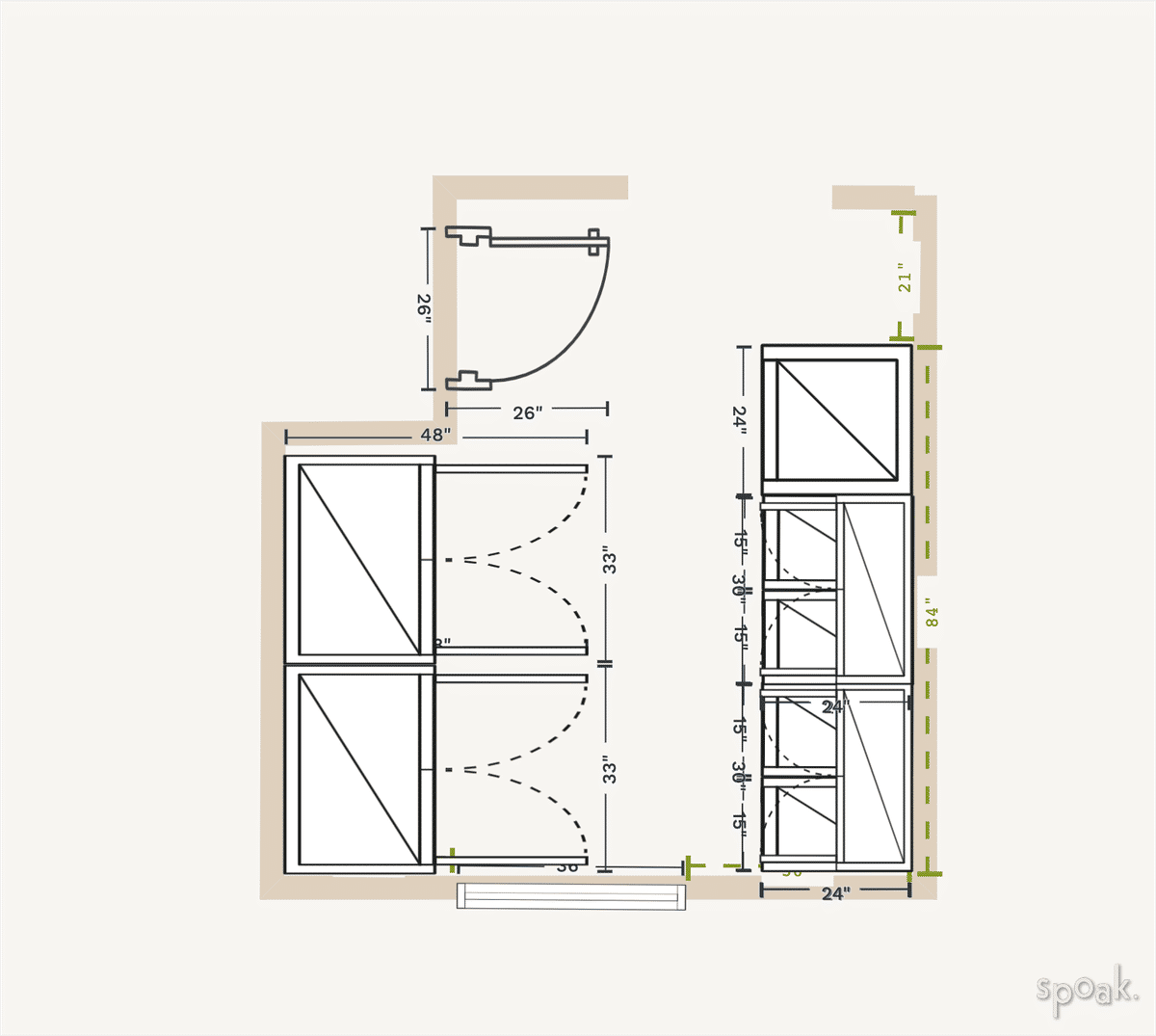 Mudroom Plan designed by Lindsay Pannucci