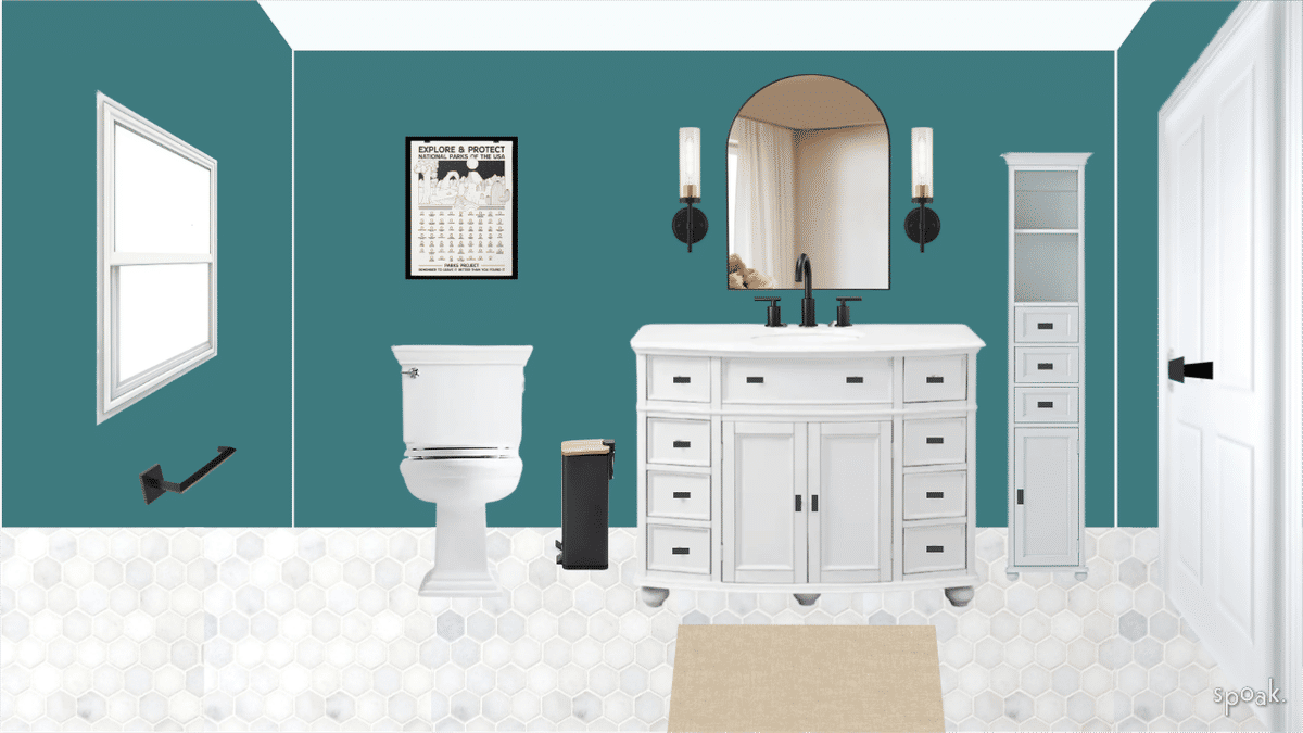 Bathroom Inspiration designed by Gabriella Smith