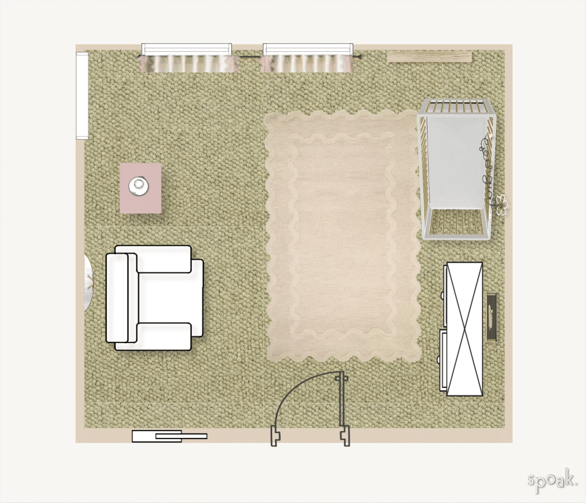 Nursery Floor Plan designed by Morgan Hatch