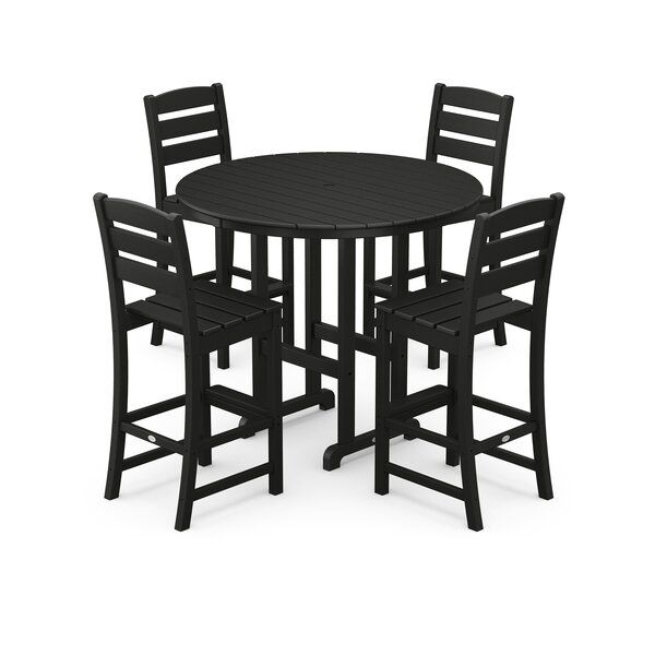 Lakeside 5-Piece Round Farmhouse Side Chair Bar Set added by sallie tyler