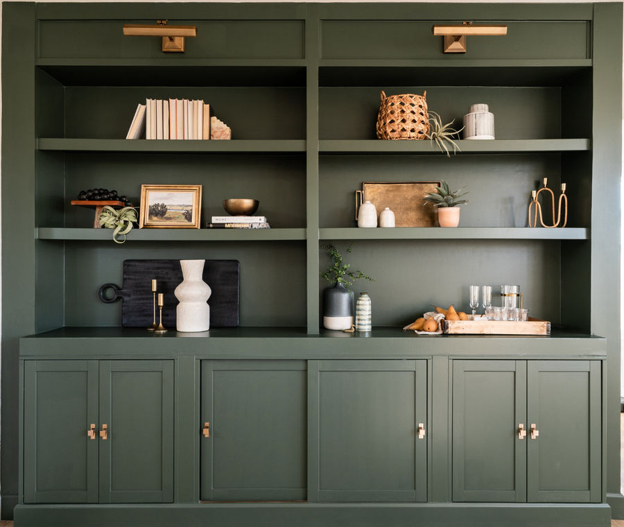bookcases added by Mary Kate Blum