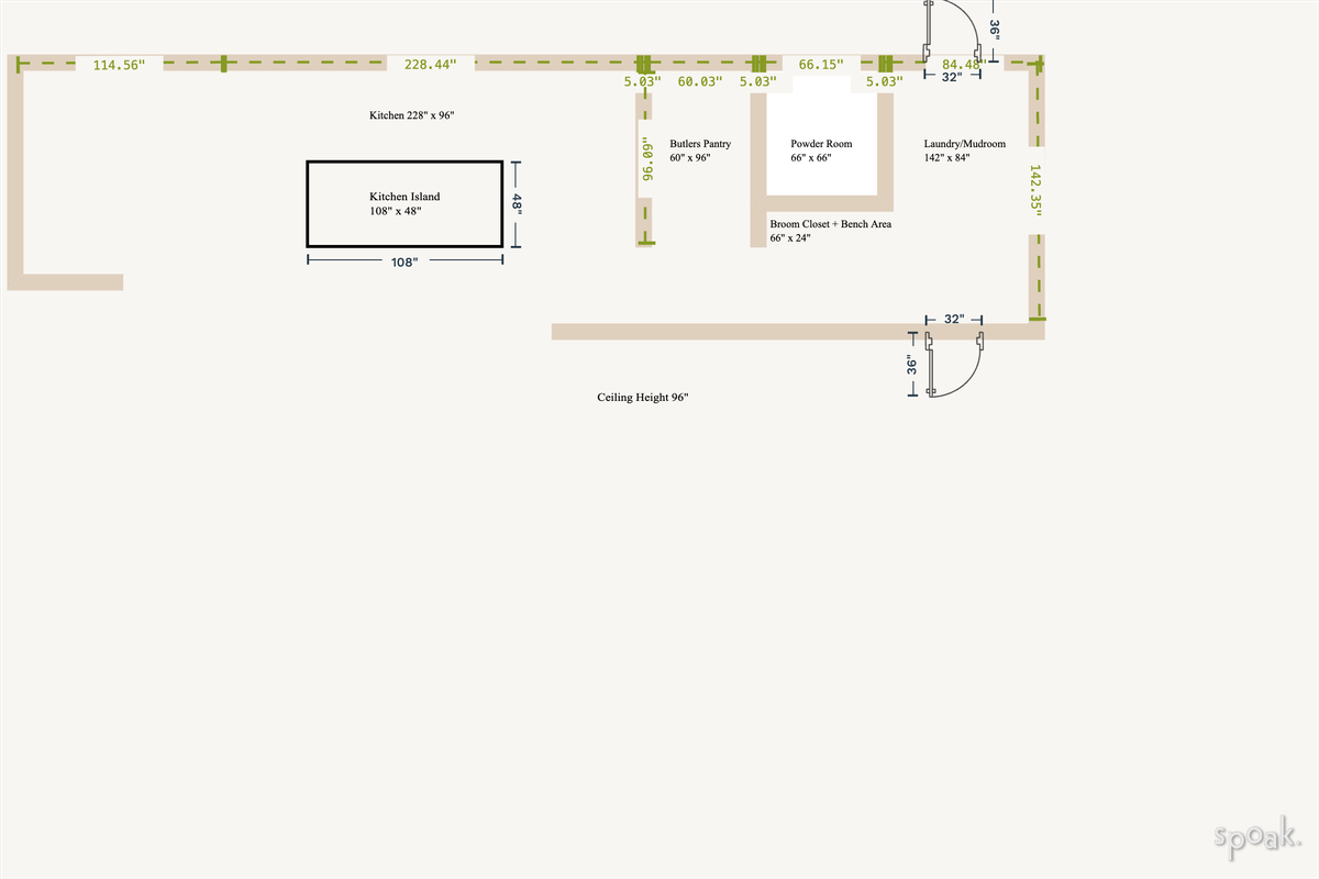 Kitchen Plan designed by Annabelle forrestal