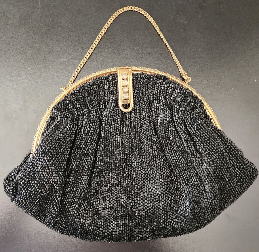 Vintage Black Evening Beaded bag by Josef - Etsy added by Melanie Fenning