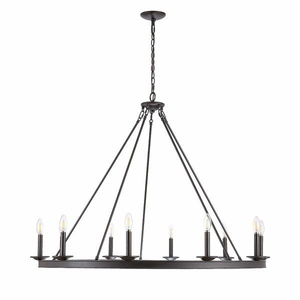 Natividad 10 - Light Dimmable Wagon Wheel Chandelier added by Vanessa Grech