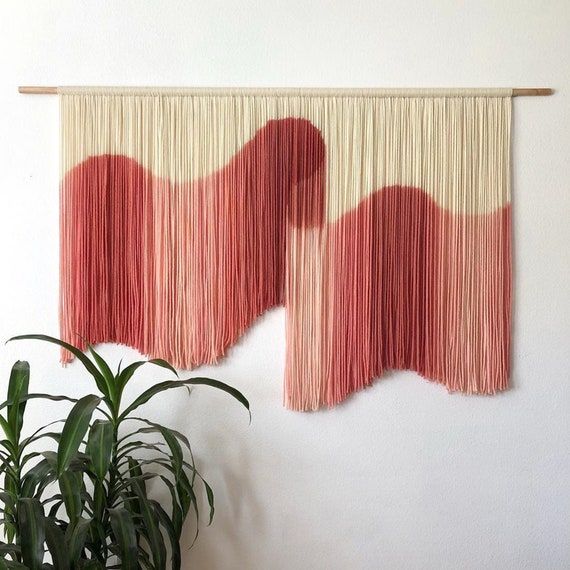 Large Macrame Wall Hanging Pink Bohemia Macrame Decor Boho | Etsy added by Spoak Member