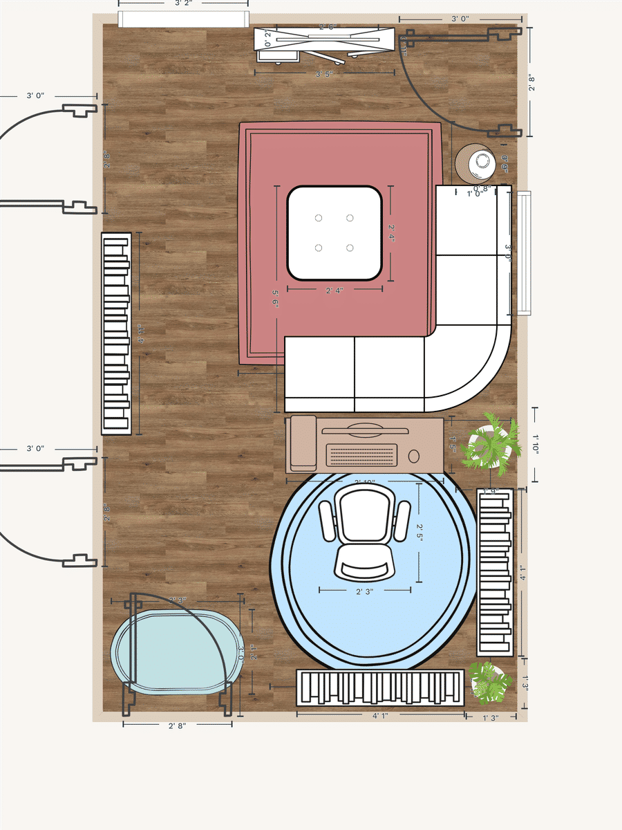 TV Room Plan designed by Gabrielle Svozil