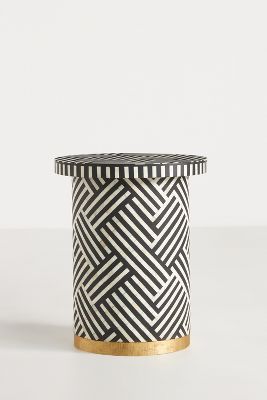 Optical Inlay Side Table added by Mackenzie Schieck