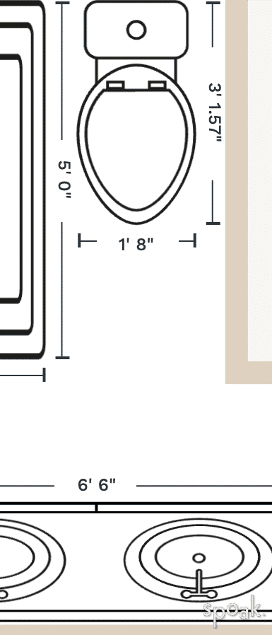 Bathroom Floor Plan designed by Alison Freeman