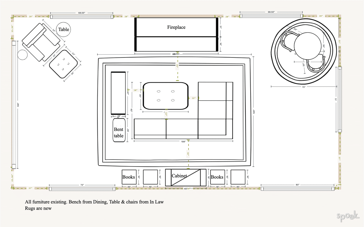 Living Room Floor Plan designed by Averyl Yaco