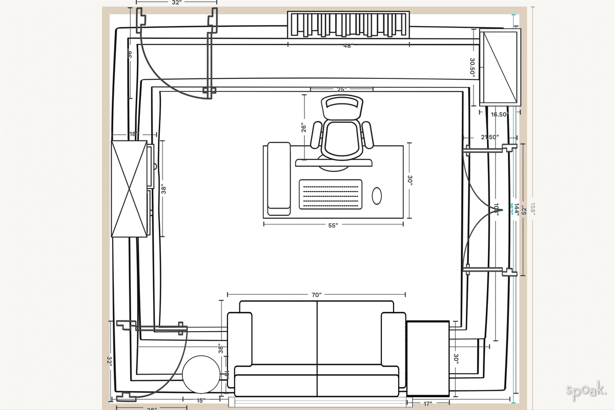 Office Layout designed by Maggie Griesbeck