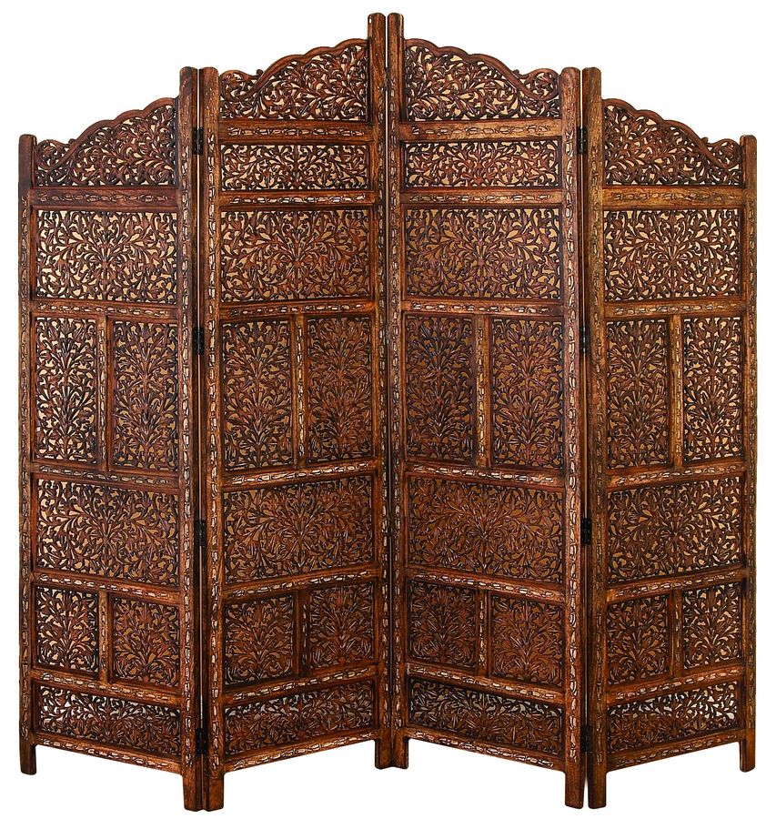 DecMode Wood Traditional Room Divider, Brown, 80"W - Walmart.com added by Shanta Michelle