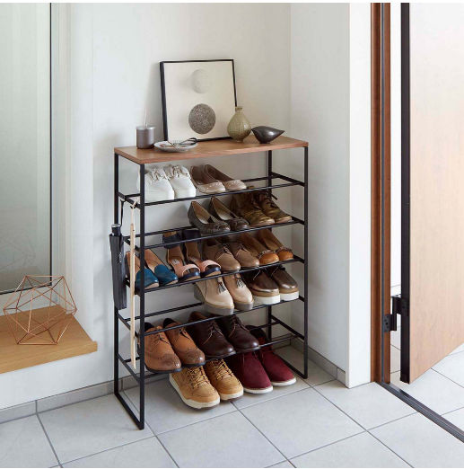 tiered shoe rack added by Stephanie Northrop