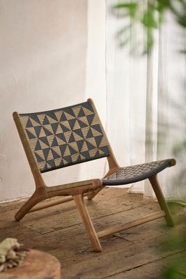 Havana Wicker + Teak Armless Chair, Black + Natural added by Jada Williams