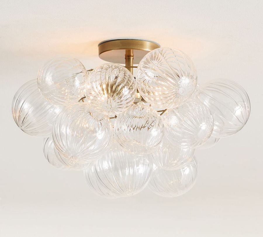 Cooper Glass Bubbled Flush Mount (18") added by Jess Rinke