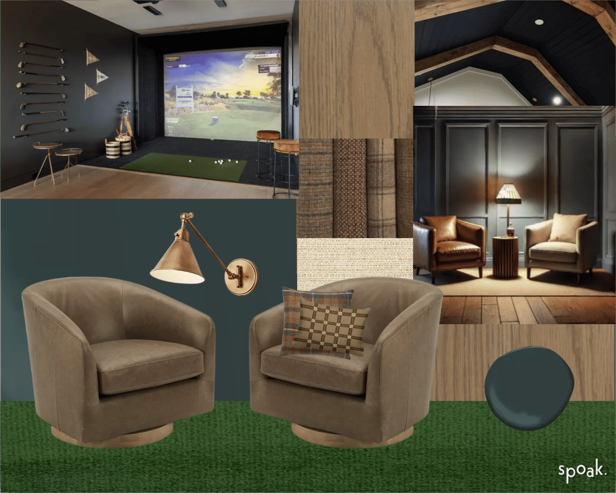 Cozy Game Room Inspiration designed by Samantha Delozier