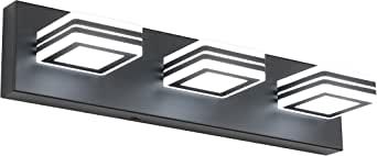 SOLFART Dimmable Bathroom Vanity Lights Over Mirror Led Vanity Light Fixture 3 Lights Black Lights for Bath S9660-3T-BK added by Jenna Quinones