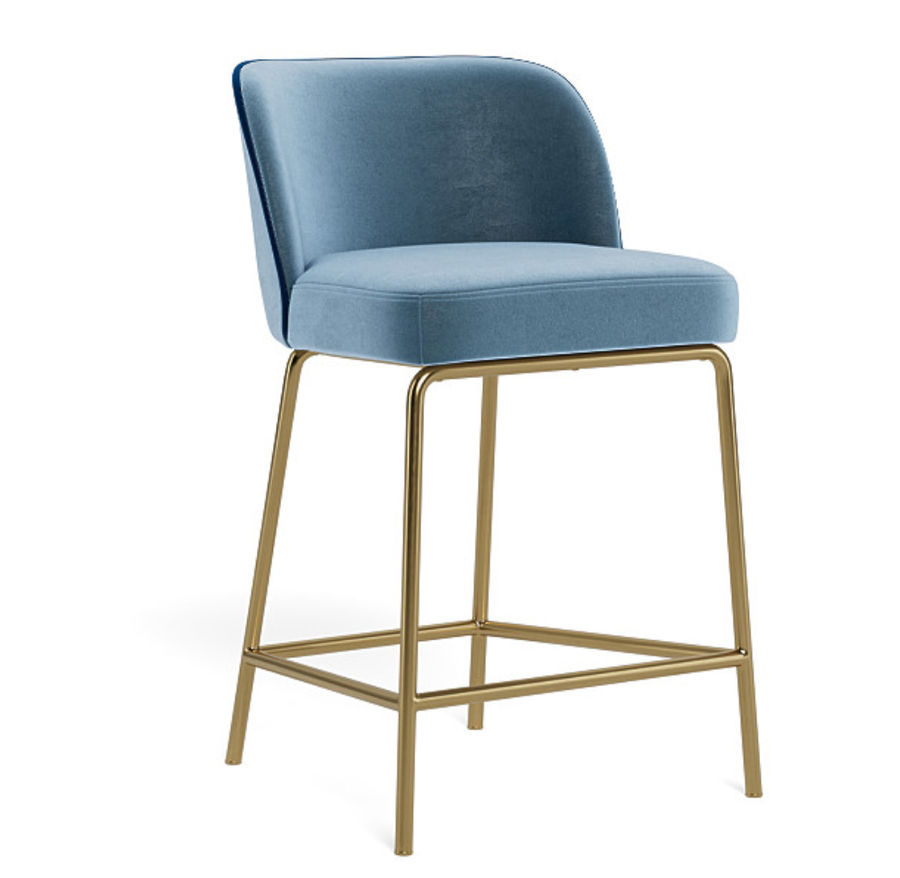 Graham Metal Upholstered Counter Stool added by Alethia Vitale