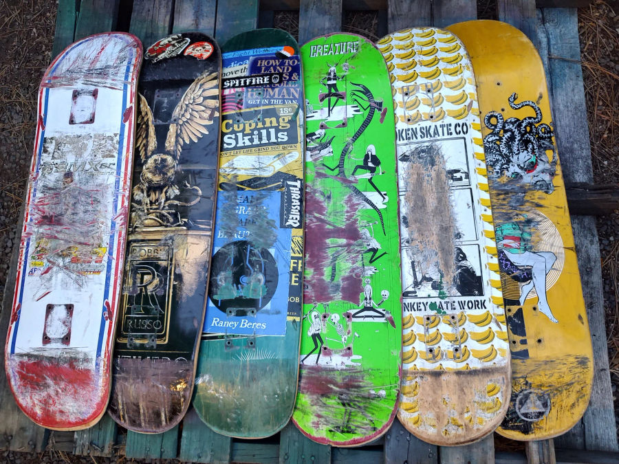 1 Used Skateboard Deck for Arts and Crafts - Etsy added by MK Alderman
