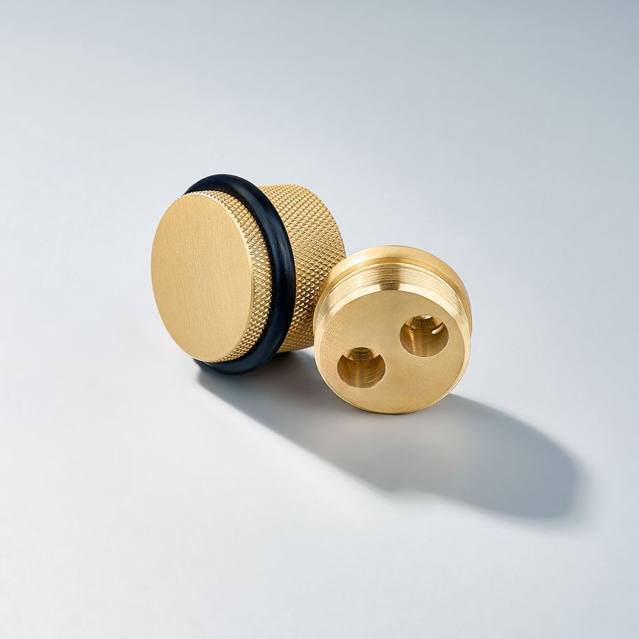 Bastion, Solid Brass Knurled Door Stops added by Sarah Jackson