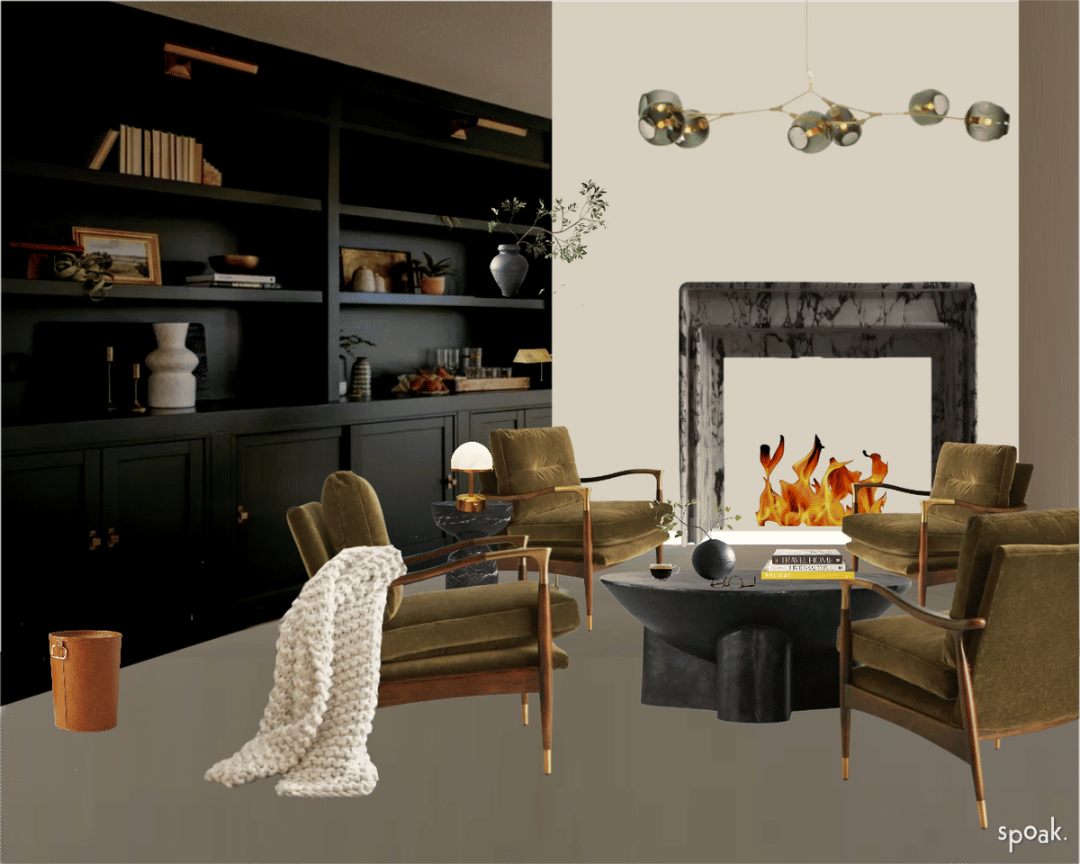 Living + Dining Room Inspiration designed by Kate McClure