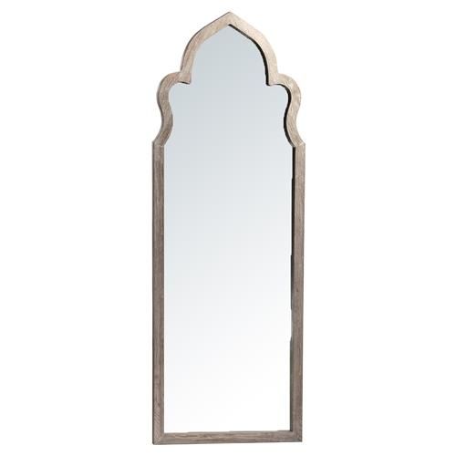 Alma French Country Grey Solid Oak Wood Arch Floor Mirror added by Heather Kunz