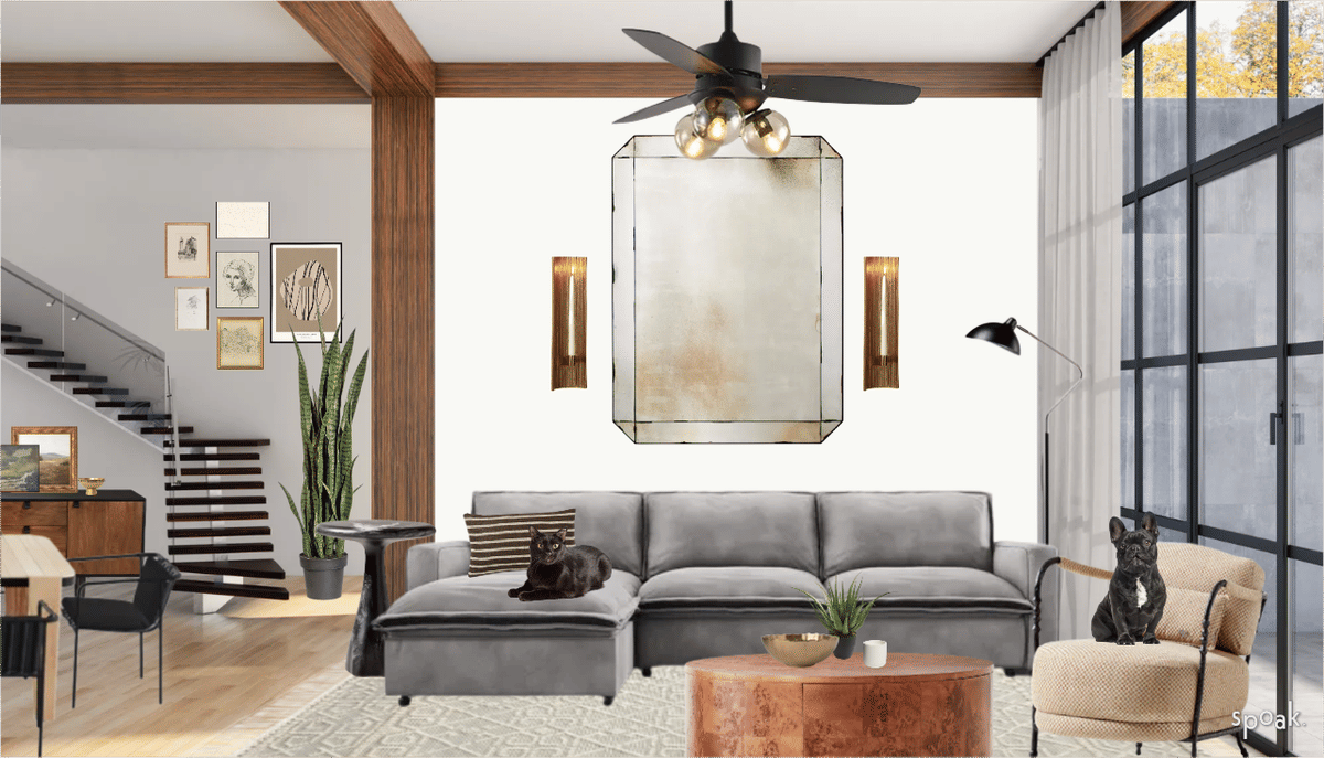 Cream Kitchen + Living Room Inspo designed by Hailey Wallin