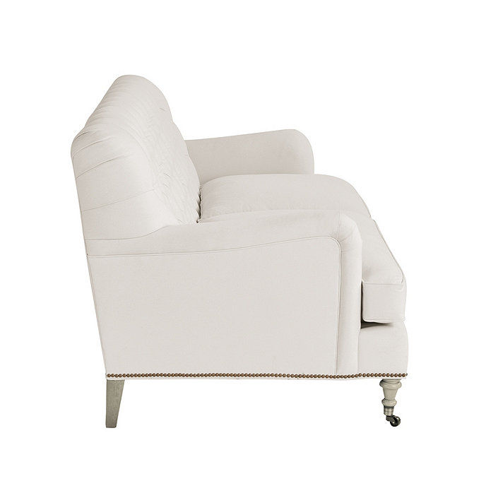 Maggie Sofa with Brass Nailheads added by Caroline Leonard